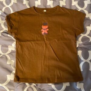 brown baby tee teddy bear